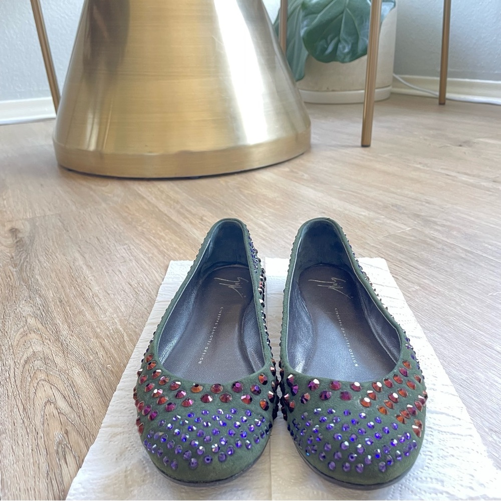 Giuseppe Zanotti studded flats - size 37